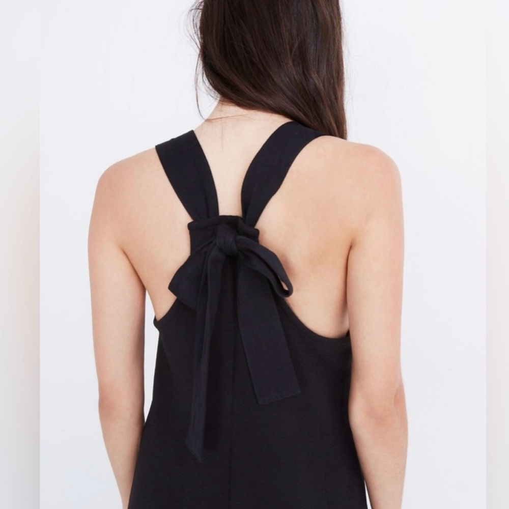 Madewell Black Cropped Jumpsuit with Wide-Leg Design - Picture 2 of 4
